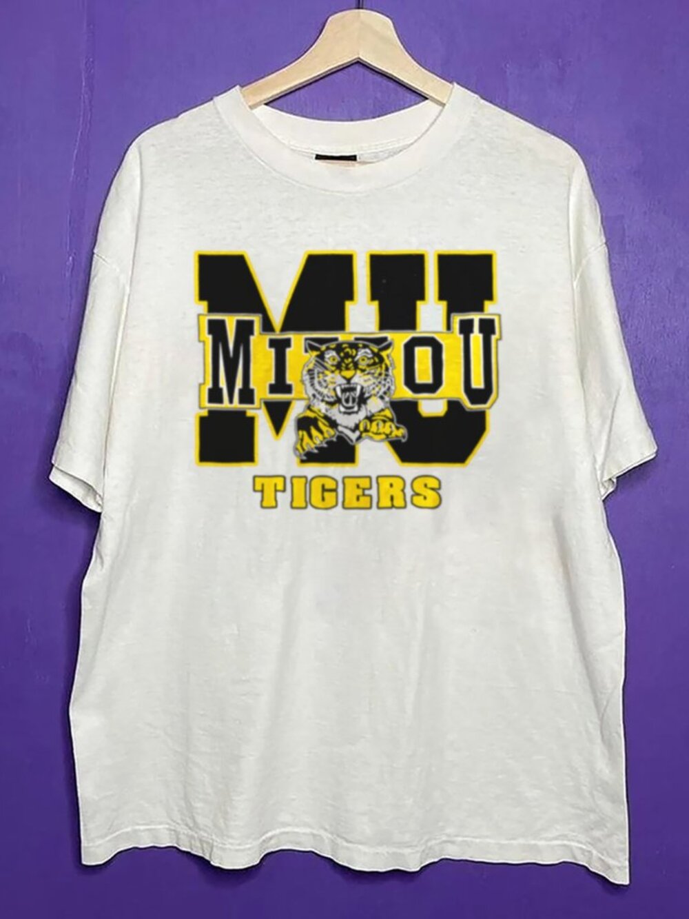 Vintage NCAA Missouri Tigers Football Shirt, Retro University of Missouri Shirt